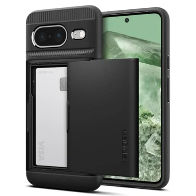 Bild av Spigen Slim Armor CS Fodral kompatibel med Google Pixel 8 Svart