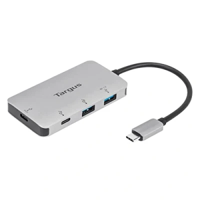 Bild av Targus USB C multiport hubb med 2 x A och portar 100 W PD genomströmning, grå (ACH228EU)