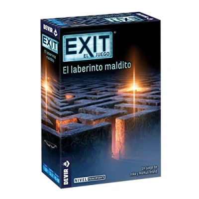 Bild av Devir Exit: The Cursed Labyrinten, brädspel på spanska, med vänner, escape room, mysteriespel, för vuxna (BGEXIT19SP)