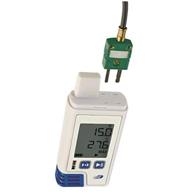 Bild av TFA Dostmann Datalaggare för temperatur och fuktighet LOG210 TC, 31.1061.02, minne 60 000 datauppsättningar, USB gränssnitt, PDF utgåva, ISO certifikat, vit