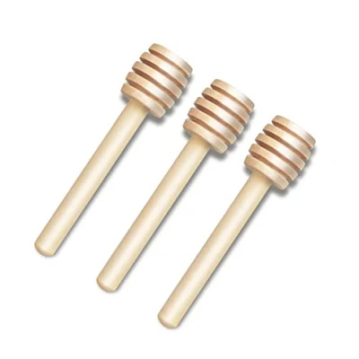 Bild av DESIOLE trä honung blandningsomrörare 3 st mini dopppinnar honungssked