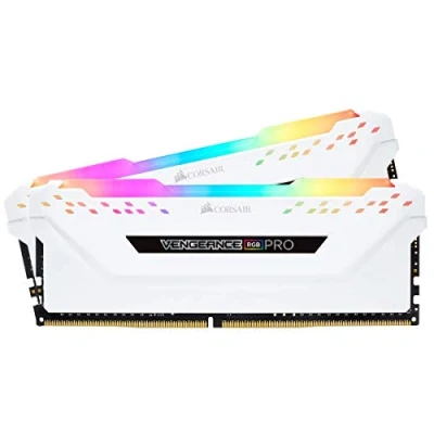 Bild av Corsair Vengeance RGB PRO 16GB (2x8GB) DDR4 2666MHz C16 XMP 2.0 Enthusiast LED Illuminated Memory Kit White