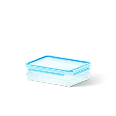 Bild av Emsa 508557 Klämma &amp; Stäng staplingsbox, 26,5 x 19,4 8,6 cm 1,0; 1,65 l, transparent/blå
