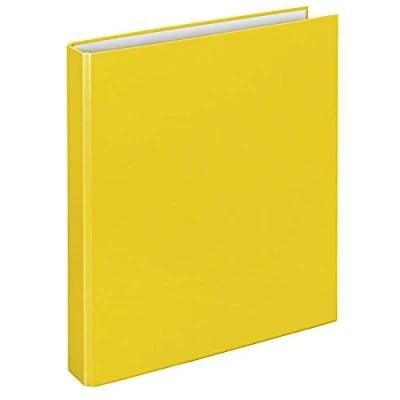 Bild av VELOFLEX 1141010 Ringbok Basic, DIN A4, 1 styck, gul, fyllningshöjd 25 mm, ringpärm med 2 ringmekanik, mapp smal