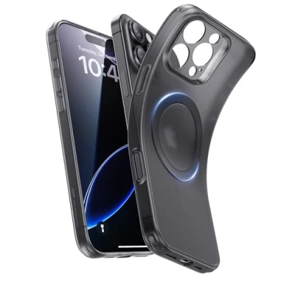 Bild av ESR för iPhone 16 Pro fodral, kompatibel med MagSafe, kameraskydd, stöttåligt tunt motstår gulnande och repor, magnetiskt telefonfodral Pro, Zero Series, frostad svart