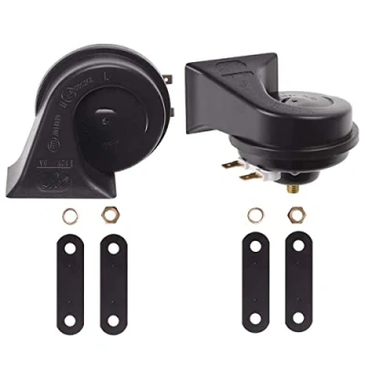 Bild av Evermotor Universal Twin Dual Tone Högt horn Hupe set för bilar och motorcyklar 12 V 400/500 Hz 118 dB (2 set)