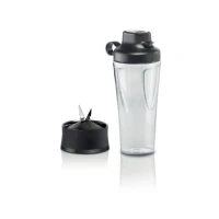 Bild av Bosch Set Togo flaska MMZBTK1B, smoothie 0,6 L, okrossbar, kniv, med lock, diskmaskinssäker, lämplig för OptiMUM köksmaskin, VitaPower Series 4 och Serie 2