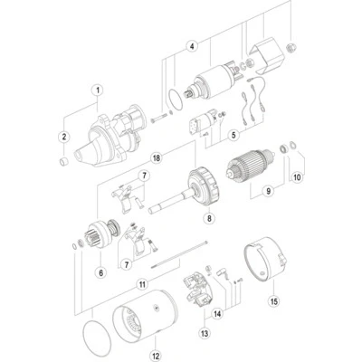 Bild av MAHLE ORIGINAL MS 43 Startmotor 12V 4,2kW 10 31 89,0mm