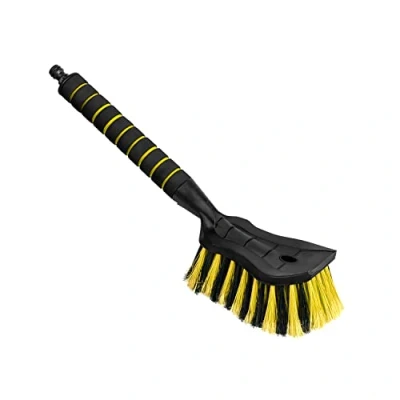 Bild av ToM PaR Biltvättborste I Vattenborste med slanganslutning vattenanslutning Tätt arrangerade borst Bekvämt handtag Längd: 44 cm gul