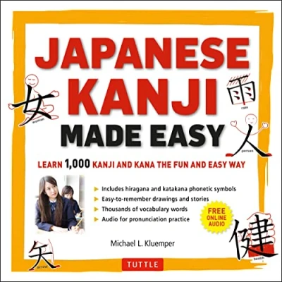 Bild av Japanese Kanji Made Easy: (JLPT Levels N5 N2) Learn 1,000 and Kana the Fun Easy Way (Online Audio Download Included)