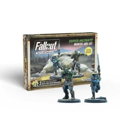 Bild av Modiphius Entertainment Fallout Wasteland Warfare Super Mutants: Marcus and Lily Miniatures Unpainted