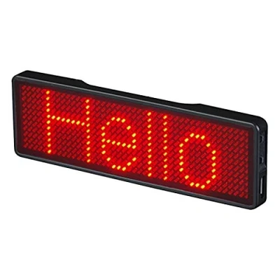 Bild av Cuasting LED namnbricka uppladdningsbar ljusskylt gör det ä programmerbar rullning meddelandetavla display LED, typ 2