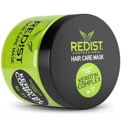 Bild av Redist keratin Hair Care Mask 500 ml Hårmask med Intensivt reparerande hårbehandling Behandlingen återfuktar utan att tynga ner spröda torrt, skadat hår Intensiv vård