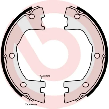 Bild av BREMBO S A6 508 Mâchoires De Frein à Main IVECO: Daily 2 Pritsche/Fahrgestell, 3 Kasten/Kombi, 6 , NISSAN: ATLEON, Cabstar
