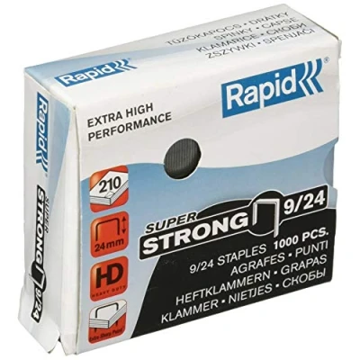 Bild av Rapid 24871800 häftklamrar (9/24 mm, superstark, förzinkad) 1 000 stycken