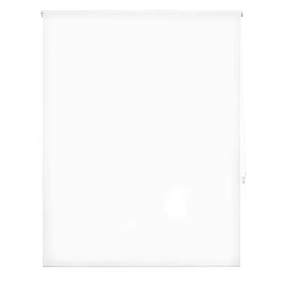 Bild av INTERBLIND premium genomskinlig enkel rullgardin, 140 x 175 cm (bredd och höjd) tygmått 137 170 gardin vit rullgardin fönster