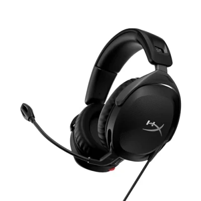 Bild av HYPERX 519T1AA Cloud Stinger 2 Lätt over ear headset med mikrofon, svängbar till ljuddämpningsfunktion, 50 mm drivrutiner, PC kompatibel, svart