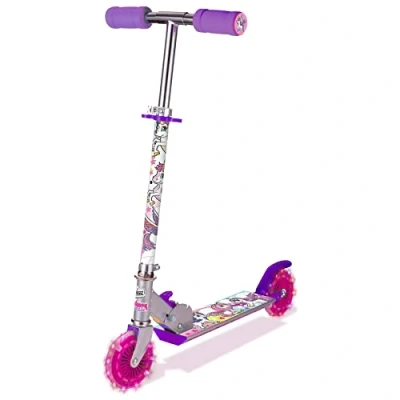 Bild av Sparkcykel med Lysande Däck / Enhörning Scooter för Barn