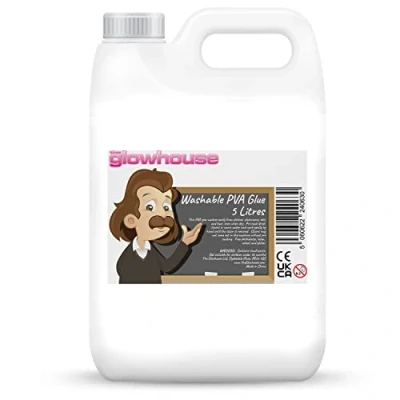 Bild av The Glowhouse Premium 5 l tvättbart PVA lim liter ekologiskt hantverk skola slime (1 pack)