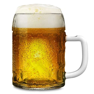 Bild av Stölzle Lausitz ölmugg kejsare/uppsättning med 6 ölmuggar 0,3 liter/stabil ölmugg/ölglas liter av soda lime glas/ölrep diskmaskinssäker