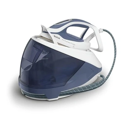 Bild av Tefal GV9225 Pro Express Protect Ångstrykstation 7,6 bar ångtryck variabel ångmängd: 140 g/min. Ångpuff: 550 Anti kalksamlare vertikal ångfunktion blågrå/vit