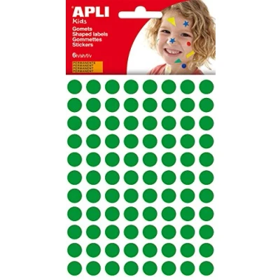 Bild av Autocollants Apli Kids Gomets Rond Vert (10 Unités)