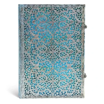 Bild av Carnet à couverture rigide Maya Bleu Grand Non ligné 240 p.: Unlined Grande