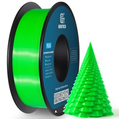 Bild av GEEETECH Filament PLA 1,75 mm för 3D skrivare, 1 kg spool, grön