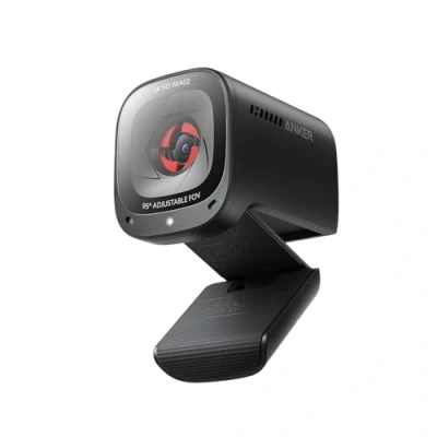 Bild av Anker PowerConf C200 2K USB cam, webbkamera för bärbara datorer, brusreducerande mikrofoner och K.I, stereomikrofoner, justerbar betraktningsvinkel, ljuskorrigering, integrerat kameraskydd