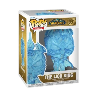 Bild av Funko POP! Games: Warcraft Lich King World Of Vinylfigur för samlare Presentidé Officiell merchandise Leksaker barn och vuxna Fans av videospel Modellfigur