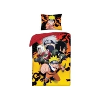 Bild av NARUTO PERSONAGGI Huvudpersonerna Kakashi Sasuke Sakura Sängkläder i Bomull Påslakan 140 x 200 cm och 70 90 örngott Flerfärgad
