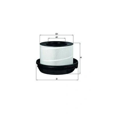 Bild av MAHLE ORIGINAL LX 814/1 Filtre à air 336,0 520,5, 406 Cartouche filtrante MERCEDES BENZ: ACTROS MP2 / MP3, ATEGO, ACTROS, RENAULT TRUCKS: Midlum