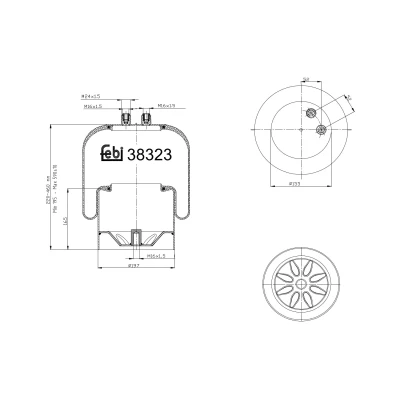 Bild av Bälgar, luftfjädring FEBI BILSTEIN 38323