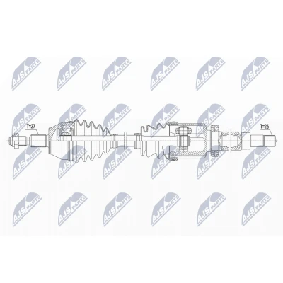Bild av Drivaxel, framaxel höger, ford, A2223306700