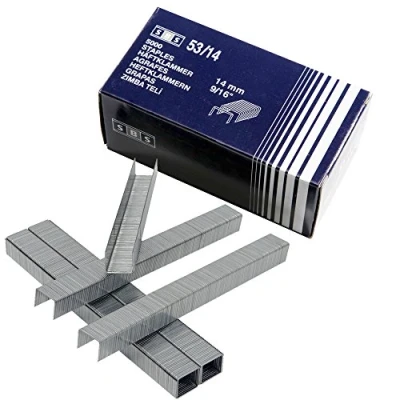 Bild av SBS Häftklämmor Typ 53 14 mm 5 000 stycken 53/14 handhäftklamrar klämmor