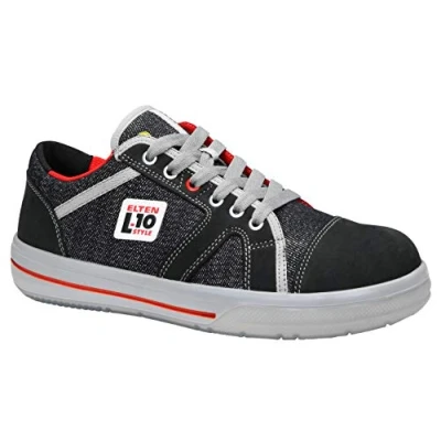 Bild av ELTENÄlten Unisex säkerhetsskor S2, män, sportiga, sneakers, lätta, mörkblå, stål säkerhetshalvsko Sensation Low ESD S2 L10, svart, 41 EU