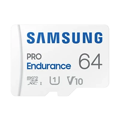 Bild av Samsung PRO Endurance 64 GB microSDXC UHS I U1 100 MB/s videoövervakningsminneskort med adapter (MB MJ64KA)