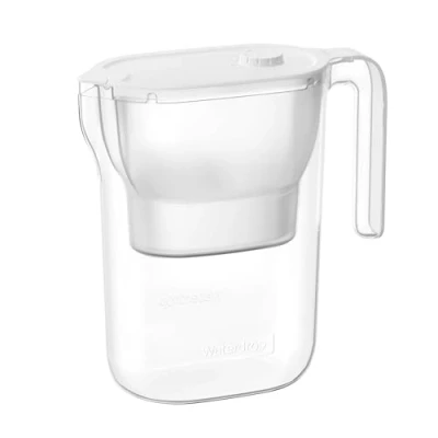 Bild av Waterdrop Vattenfilter kanna kylskåp vattenfilterkanna med 3 månaders filter, 2,5 L, minskar fluor, klor och mer, NSF certifierad, BPA fri, vit (ersättningsfilter: WD PF 01A Plus)