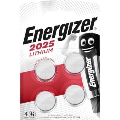 Bild av Energizer E300520500 CR2025 Litium Knapceller, 4 st