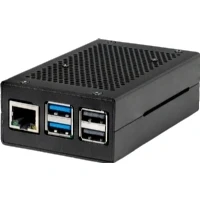 Bild av Joy iT RB ALUCASEP5 01B, Ask, Raspberry Pi 5, Pi, Svart, Gjuten aluminium, SD