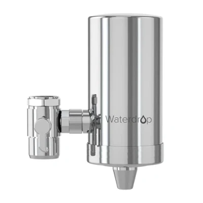 Bild av Waterdrop WD FC 06 Kran av Rostfritt Stål, Kolblock Vattenfiltersystem, Kranvattenfilter, Avlägsnar Klor, Tungmetaller och Dålig Smak (1 Filter Ingår)
