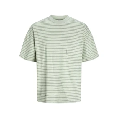 Bild av Jack &amp; Jones Gestreift Tshirt med print, Storlek: Small, Desert sage