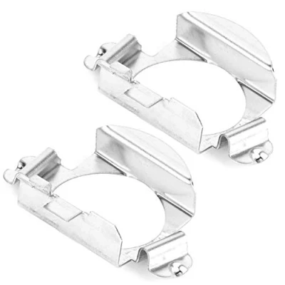 Bild av 2st / par H7 LED strålkastaradapter, Keenso lampadapterhållare Silverstrålkastaradapter