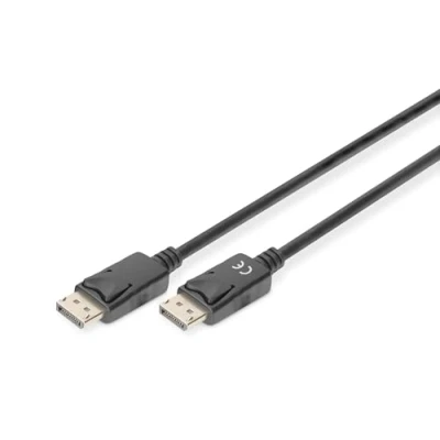 Bild av DIGITUS Displayport kabel UHD 4K/60Hz 2m med lås, HBR 2 1.2 kompatibel bildskärm, spelgrafikkort