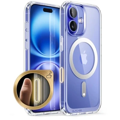 Bild av SUPCASE Fodral för iPhone 16 Plus 6.7&#039;&#039; 2024, [MagSafe kompatibel] [Militärt skydd] Ultratunt Stötsäkert Magnetiskt Genomskinligt 2024 (Clear)