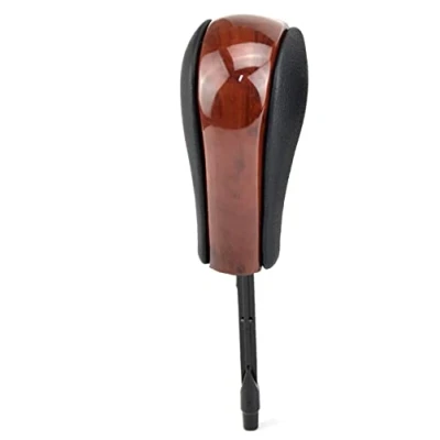 Bild av Versnellingspook Kolfiber Bil Automatisk växelspaksknopp Handboll För BMW E39 E46 E53 E60 E61 E63 E64 E83 E81 E82 E87 E90 E91 E92 E93 (Color : Wood Long)