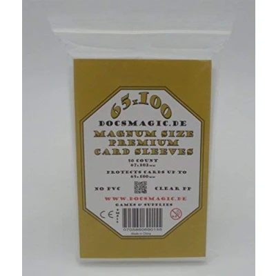 Bild av Docsmagic.de 50 Premium Magnum Board Game Sleeves 65 x 100 67 102