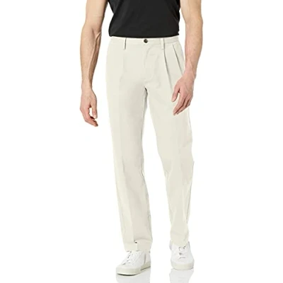 Bild av Amazon Essentials herr klassisk passform skrynkelfri veckad chino byxa (finns i stora och långa), sten, 38 B x 30 L