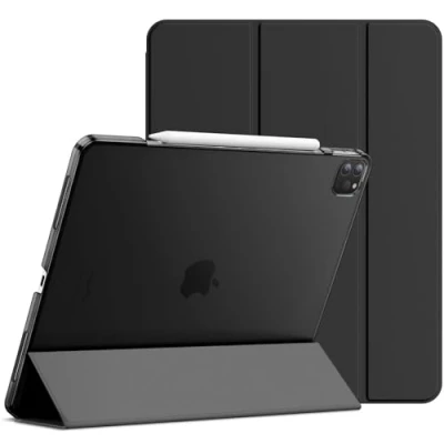 Bild av JETech Fodral för iPad Pro 12.9 Tums (Modell 2020/2018, 4:e/3:e Generationen), Kompatibelt med Pencil, Automatisk Väckning/Sömn (Svart)