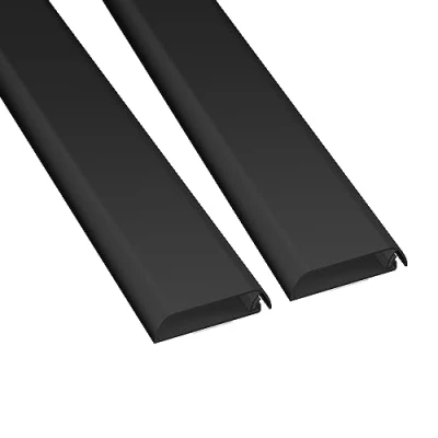Bild av D Line trunkledning, kabelskydd för väggar, städa upp bland TV kablarna, självhäftande, gångjärnsförsedd design i ett stycke 2 x 60 (B) 15 mm (H) 40 cm längd (80 totalt) Svart
